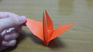 鶴の折り方手順12-3